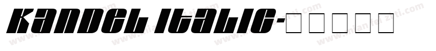 Kandel Italic字体转换